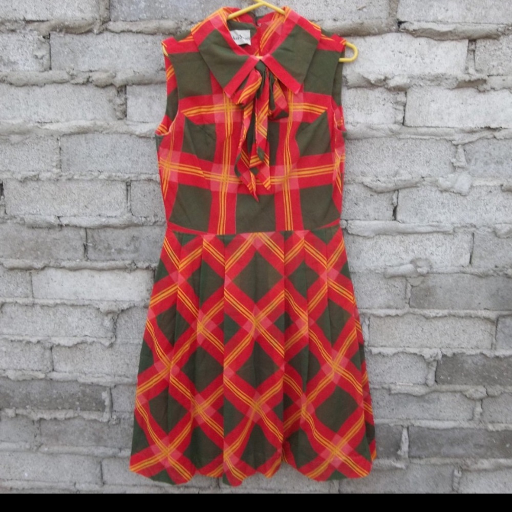 60s 70s Mod Retro Vintage Dress